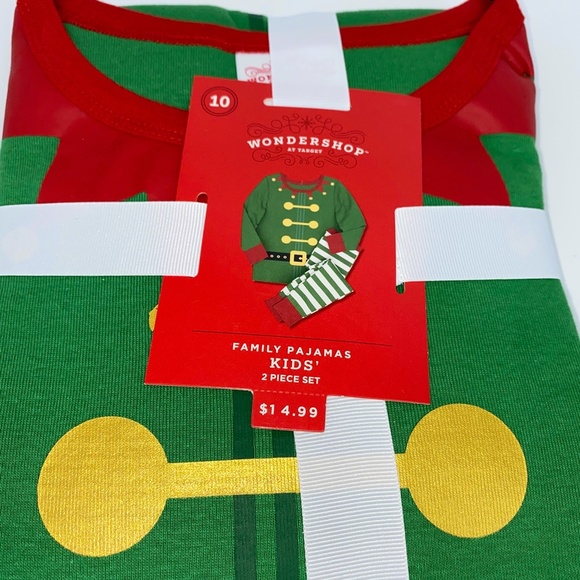 NEW Kids Holiday Elf Pajama Set 2 pc set Christmas - Picture 10 of 11